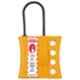 India Loto ILP041-5 4-7.5mm Yellow Non Conductive Slider Lockout Hasp (Pack of 5)