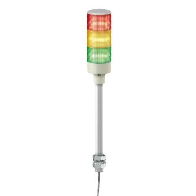 Schneider Electric 24V RAG LED Tower Light with Direct Tube Mounting & Buzzer, XVGB3ST