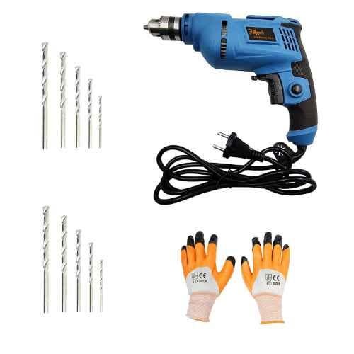 Buy Black & Decker 500W Orange & Black Hammer Drill with 5 Pcs