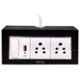 Palfrey 5A 2 Socket Black Polycarbonate Electric Extension Board with USB Socket, Master Switch & 2m Wire, BL 652 USB