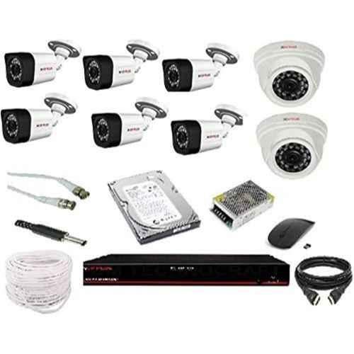 CP Plus 2.4MP 6 Pcs Bullet, 2 Pcs Dome White & Black Camera, 8 Channel DVR  & 1TB HDD Kit with All Accessories