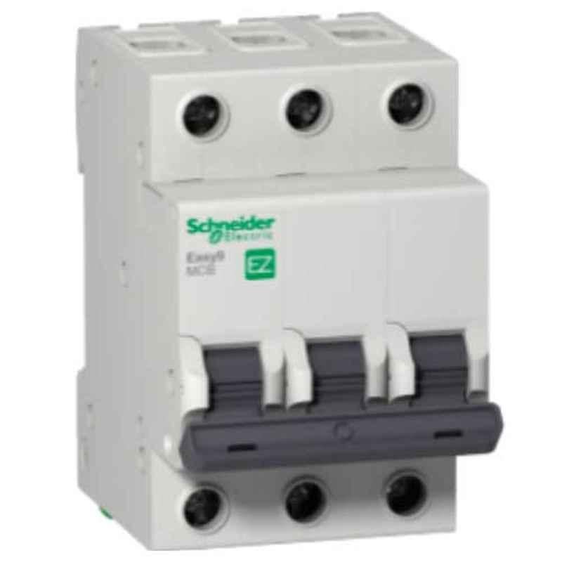 Schneider Easy9 10A 400V 3 Pole Grey Curve C Miniature Circuit Breaker, EZ9F56310