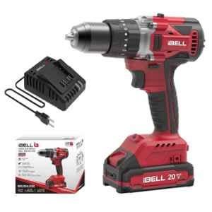 iBELL One Power 20V 80Nm Brushless Cordless Impact Drill with Aluminium Chuck, 2Ah Battery & Charger, BD20-80