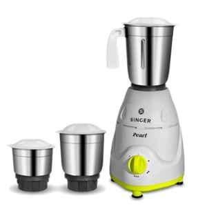 Singer Pearl 500W White Mixer Grinder with 3 Jar, 210010131500200