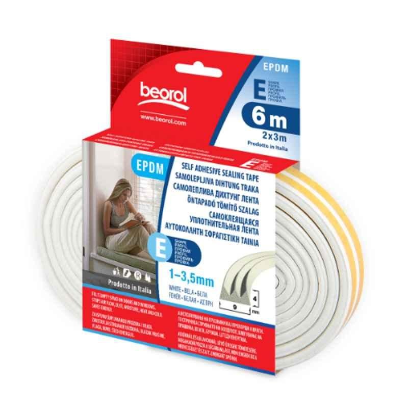 Beorol 6m White E-Profile Sealing Stripe, EBE6