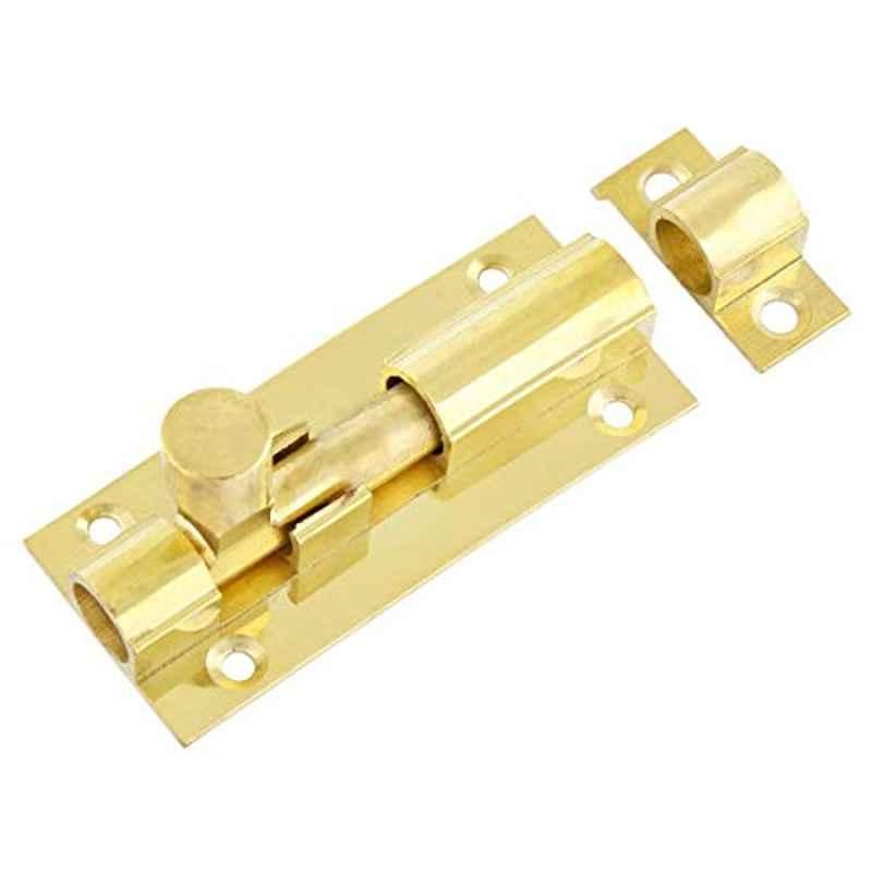 Robustline 7.5x3.5cm Brass Gold Tower Bolt