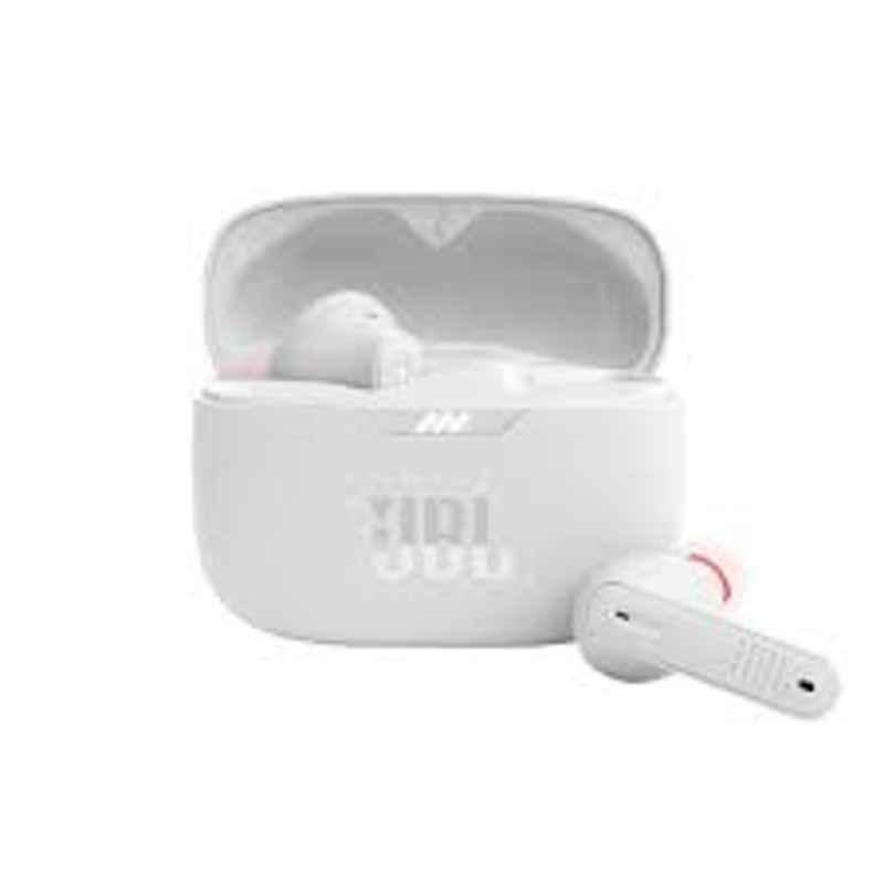 JBL 230NC 6.0mm Driver White True Wireless Earbuds with Active Noise Cancelling