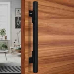 Plantex 17 inch Black Main Door Pull-Push Handle for Wooden Doors