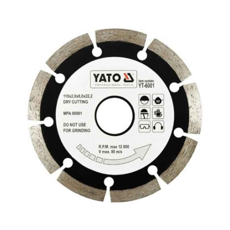 Yato 115x2.1x22.2mm Segmented-HS Diamond Blade, YT-6002