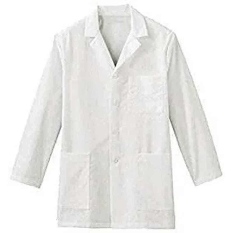 Rkdent Cotton White Doctor Lab Coat for Doctor & Student, Size: M, RKDCOT2