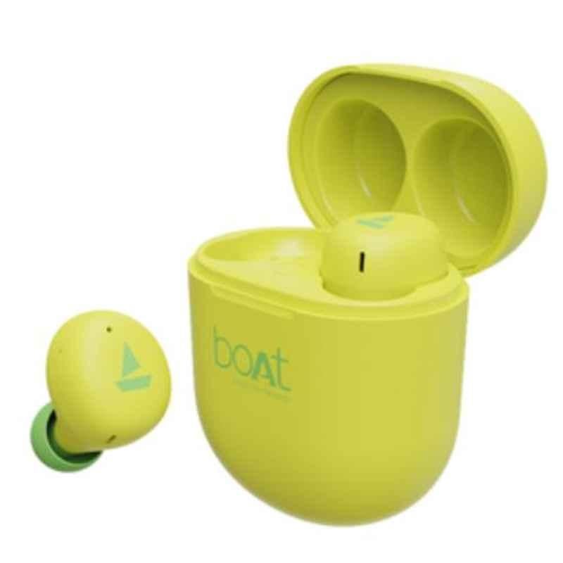 boAt Airdopes 381 Yellow Bluetooth Earbuds with Mic