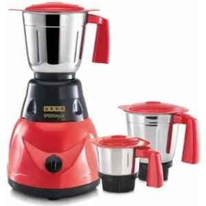 Usha SpeedMax 500W Red & Black Copper Motor Mixer Grinder with 3 Jars