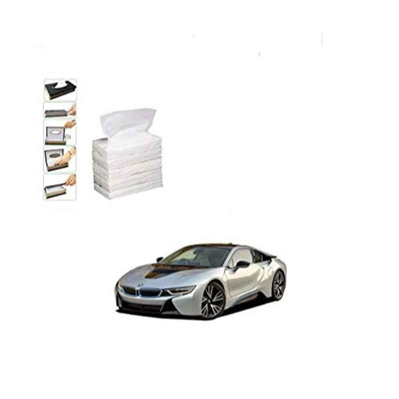 Kozdiko 100 Pulls Dispenser Box Refiller Tissue Paper with 200 Sheets for BMW I8 (Pack of 5)