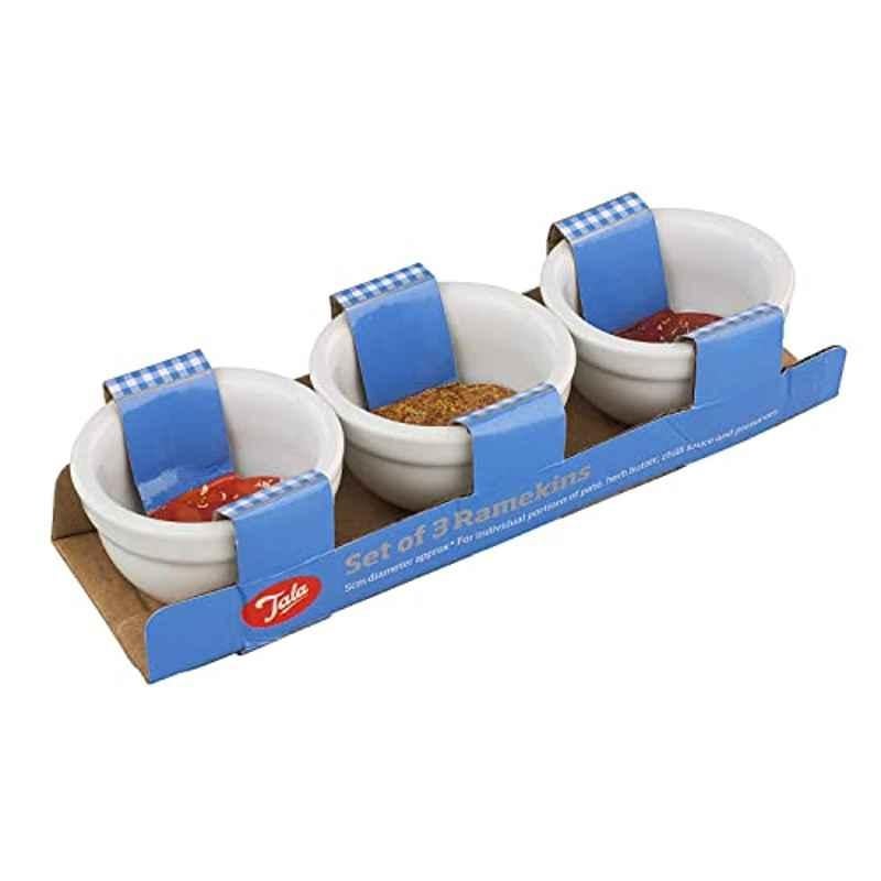 Tala 5cm Ceramic White Bowls, 10A20053 (Pack of 3)