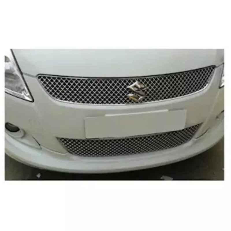 Oscar Chrome Jaguar Type Designer Grill Front for Maruti Swift New, OSC-LA7BSG