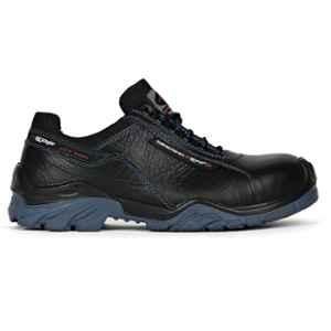 Perf TornadoG Buff Grain Leather Composite Toe Black Safety Shoes, Size: 6