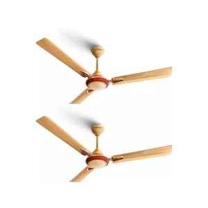 Longway Starlite-1 50W Golden & Beige 3 Blade Ultra High Speed Ceiling Fan, Sweep: 1200 mm (Pack of 2)