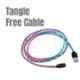 Crossloop 2.4A 1m Blue, Green & Pink Lightning Cable, CSLI04
