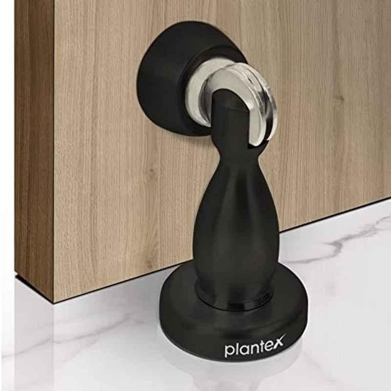 Plantex Magnetic Door Stopper/Door Magnet Stopper/Gate Stopper for Main Door/Door Stopper for Main Door/Stops for Door 4 inch, Black Set of 2
