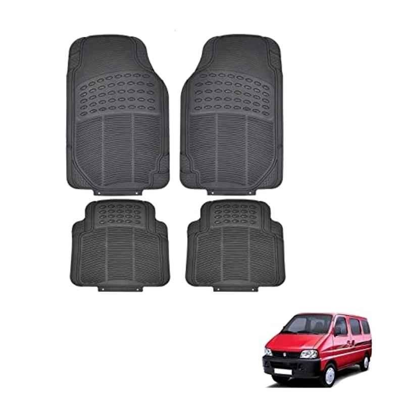 Buy Kozdiko 4 Pcs Rubber Black Car Simple Floor Mat Set for Maruti Suzuki Eeco Online At Price 448