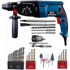 Mamodiaz Ninjato 26mm 2000W Hammer Drill Machine with Copper Winding Motor, Bits & Accessories