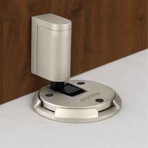 Plantex Zinc Satin Floor Mounted Door Stopper for Home, SDM-02