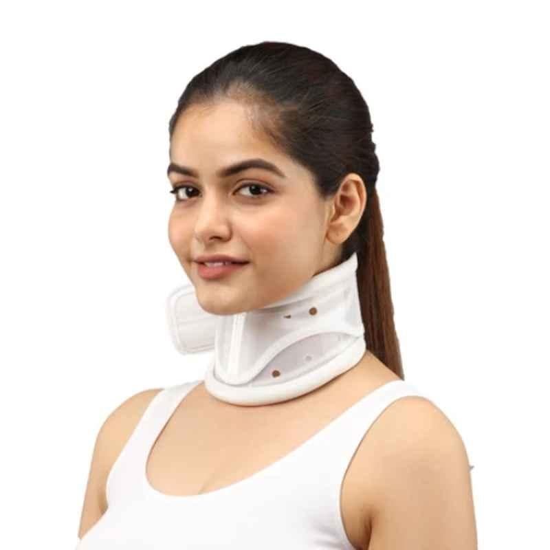 Adore Polyethylene White Cervical Collar Hard, AD-205, Size: M