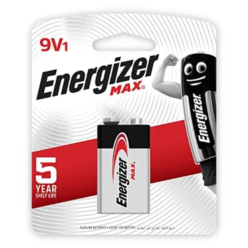 Energizer Max 9V Alkaline Battery Cell, 3134BR