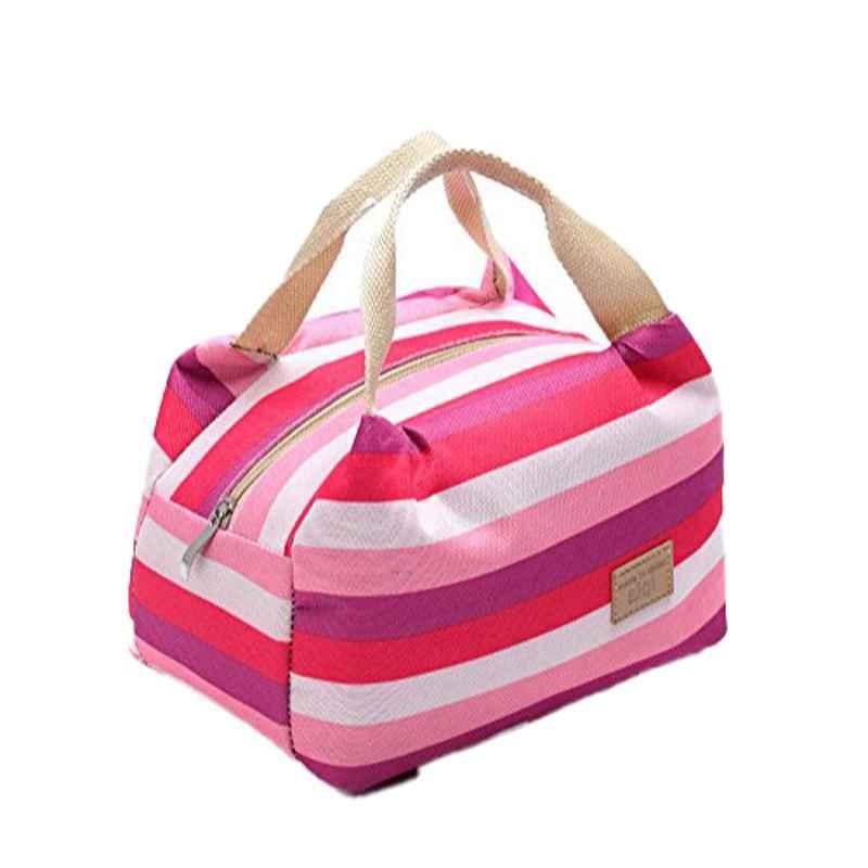 Rubik Canvas Dark Purple Lunch Bag, RLBTT-1