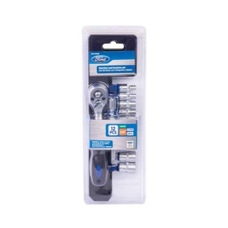 Ford 12 Pcs Ratchet & Sockets Set, FMT-011MM
