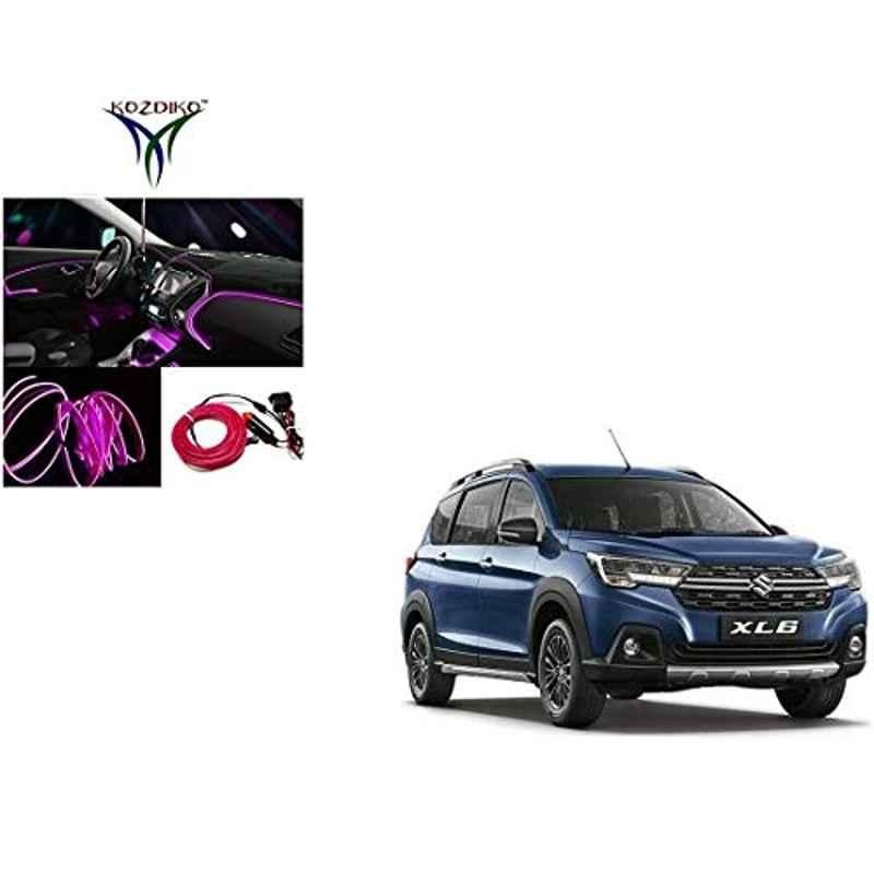 Kozdiko 12V 5m Pink Car Interior Decor Neon Strip Light for Maruti Suzuki XL6