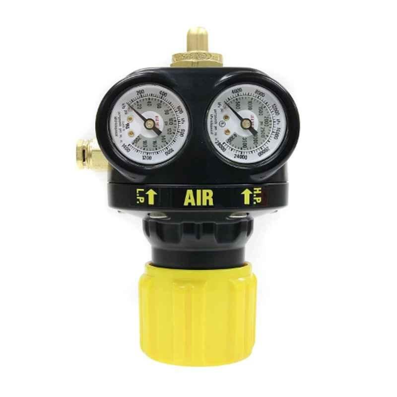 Victor Edge 200psig Yellow Single Stage Air Regulator with Colour Coded Knobs, ESS4-200-346
