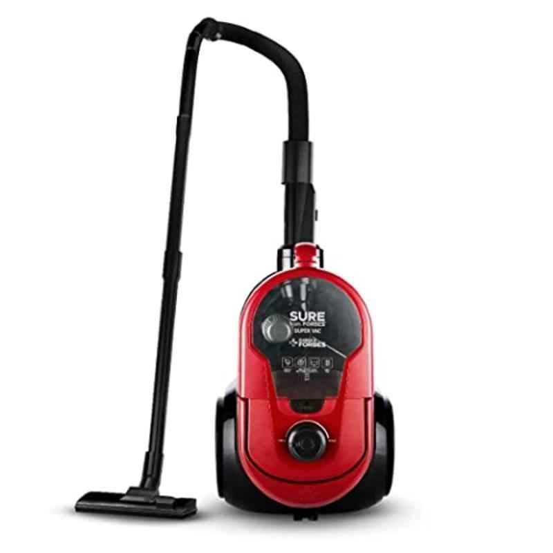 Eureka Forbes Supervac 2L 1600W Red & Black Cyclonic Technology Canister Vacuum Cleaner,GFCDSFSVL00000