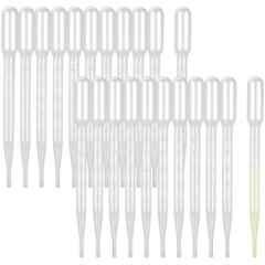 WKM 50 Pcs 3ml Plastic Transfer Pipettes Set for Laboratory Daily Use