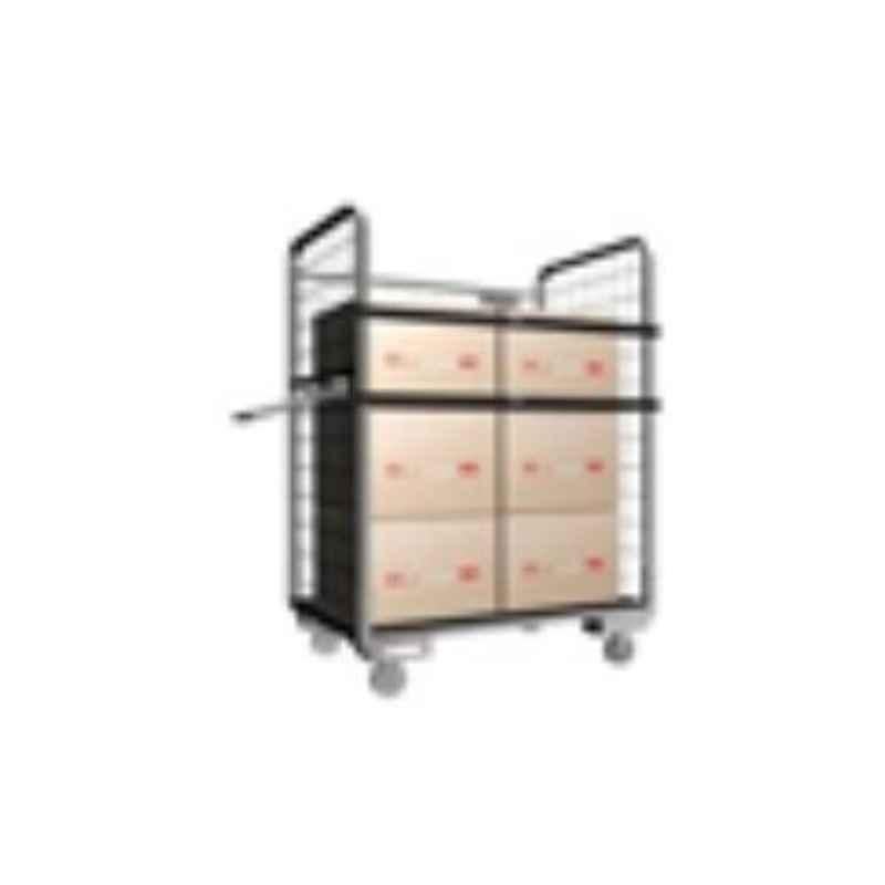 Suwas 1000x750x1700mm 600kg Steel Material Handling Cage Box Trolley, SU-MHCT-002
