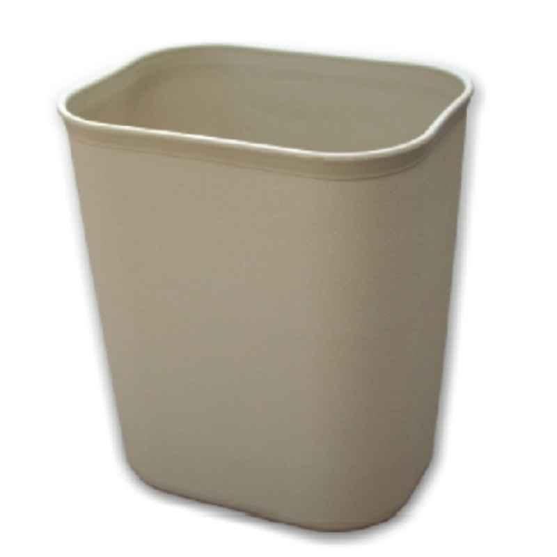 Baiyun 24x16.5x26.5cm 8L Gray Straight Edge Fireproof Dustbin, AF07005A