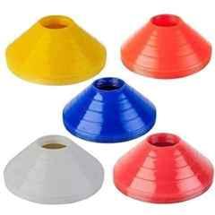 GLS Plastic Assorted Soccer Cones Space Marker (Pack of 40)