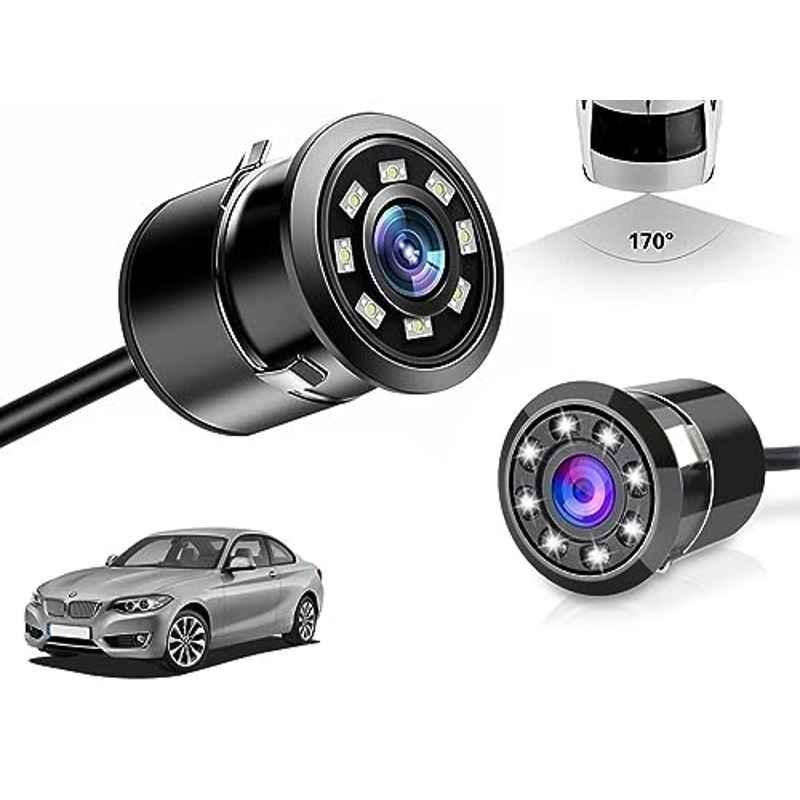 Auto Pearl 8 LED Black Waterproof & Shockproof HD Night Vision Car Reverse Parking Camera for BMW 2 Series