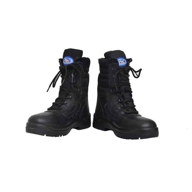 Allen Cooper AC 1228 Toe Black Combat Boots, Size: 8