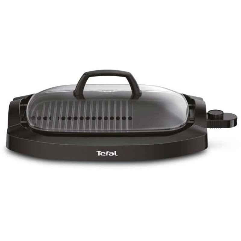 Tefal CB6A0827 2000W Plastic Smokeless Black Electric Grill with Lid