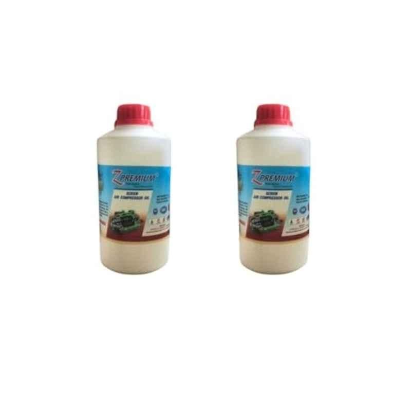 Z Premium 1 Litre Screw Air Compressor Oil (Pack of 2)