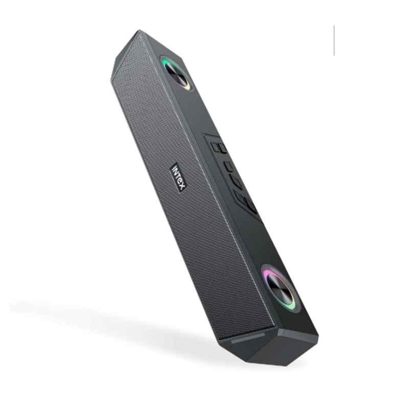 Intex Beast Pro 20X 20W Black Portable Soundbar with RGB Lights, TWS Pairing, Type-C Charging & 10hrs Playback
