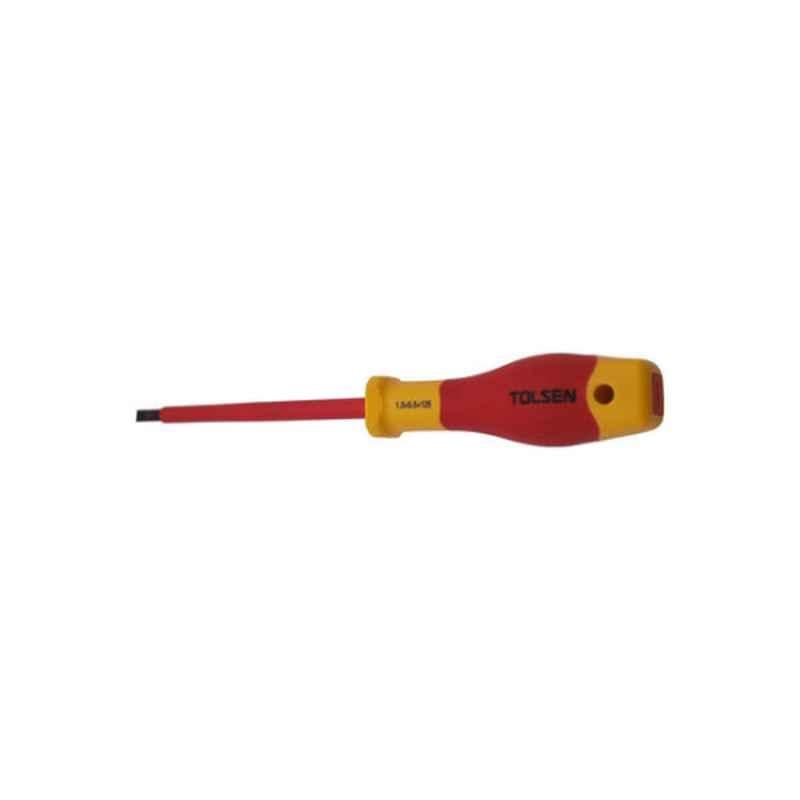 Tolsen 5.5x125mm Red Slotted Screwdriver, 30210