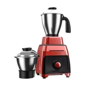 Cellecor GMC-750 Plus 750W ABS Red & Black 3 Speed Control Mixer Grinder with 2 Stainless Steel Jars, Heavy Duty Motor & 2 Years Warranty