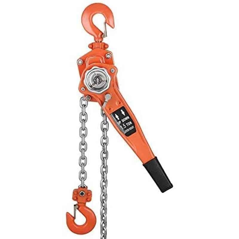 Abbasali 1.5 Ton Hoist Lever Height Lifting with 1.5m Alloy Steel Chain
