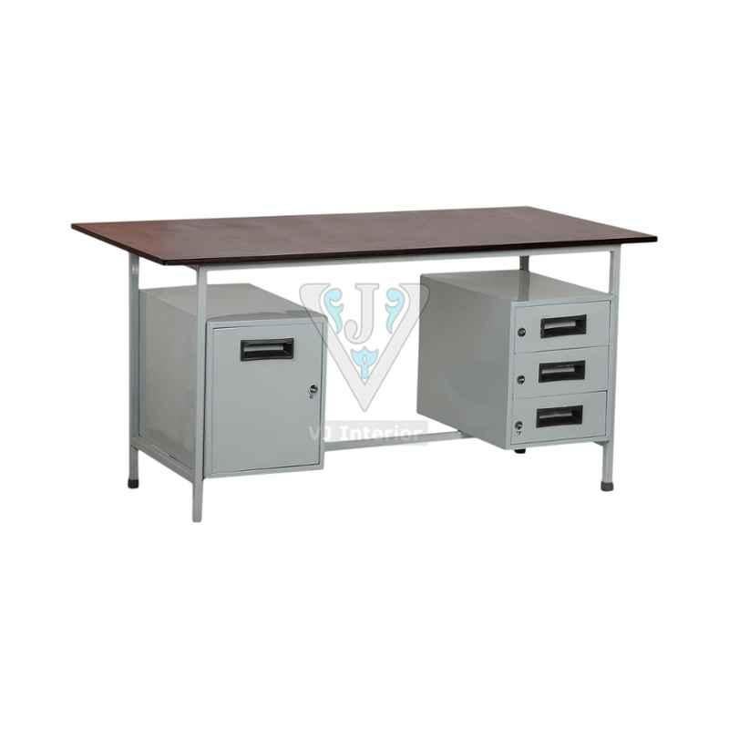 Buy VJ Interior 1500x575x750mm Steel Office Table, VJ-1108 Online At Best  Price On Moglix