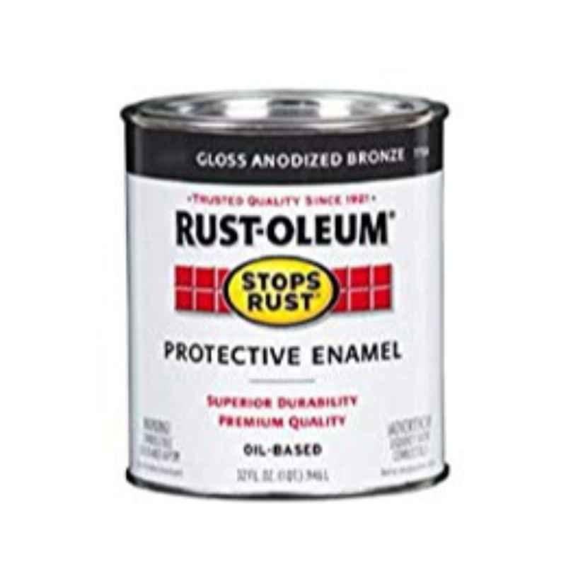 Rust-Oleum Stops Rust 32 fl Oz Anodized Bronze 7754502 Semi-Gloss Protective Enamel