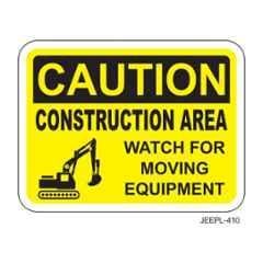 Jeepl Caution Construction Area Sticker, jeepl-410