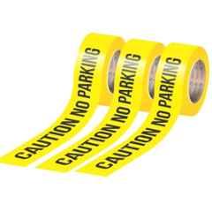 Singhal 3 inchx300m 35 Micron Yellow No Parking Caution Tape, NPC-Tape-P3 (Pack of 3)