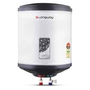 Longway Superb 10 Litre 2000W Grey 5 Star Rated Automatic Storage Water Heater for Home withMultiple Safety System, Anti-Rust Coating & 5 Years Warranty
